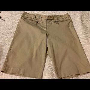 Michael Kors Bermuda Walking Shorts Beige Size 8